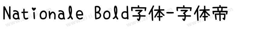Nationale Bold字体字体转换